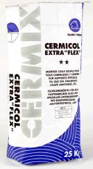 Cermicol extraflex weiss, Flexibler Klebemörtel für alle Keramikplatten 25kg