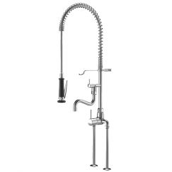 Mitigeur à levier|Bec orientable KWC GASTRO chromeline 24.503.124.000