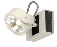 Applique et plafonnier LED KALU 1, blanc/noir, 3000K, 60°