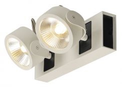 Applique et plafonnier LED KALU 2, blanc/noir, 3000K, 60°