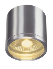 ROX CEILING OUT, QPAR11, lampada da parete Outdoor, alluminio spazzolato, max. 50W, IP44