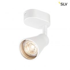 AVO CW Single, lampada a parete/plafone per interni, QPAR51, bianca, max. 50W