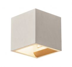 SOLID CUBE lampada da parete, QT14, grigio, max. 25W
