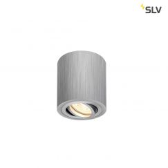 TRILEDO CL, lampada a plafone per interni, QPAR51, alluminio spazzolato, max 10W
