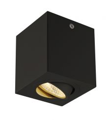 TRILEDO SQUARE CL Aufbaudown- light, mattschwarz, LED, 6W, 38°, 3000K, inkl. Treiber