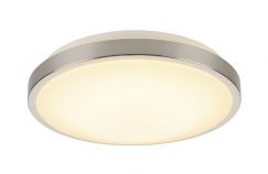 Plafonnier LED MARONA, rond, 3000k, alu brossé