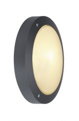 BULAN applique, ronde, anthracite, E14, max. 60W, verre satiné