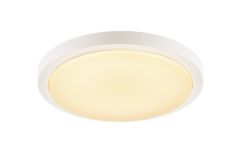 Plafonnier AINOS, LED, 3000K, rond, blanc, avec capteur