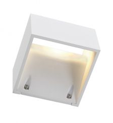 LOGS WALL da parete, quadrato, bianco, LED 6W, bianco caldo