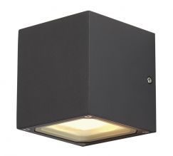 SITRA CUBE da parete, antracite, GX53, max. 9W